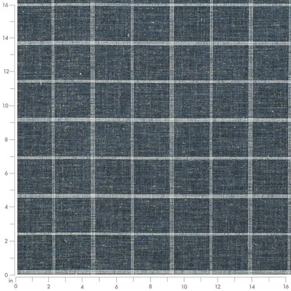 D3501 Plaid Midnight Blue Charlotte Fabrics