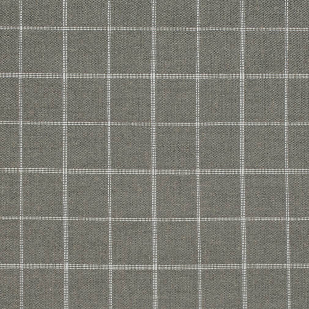 D3502 Plaid Smoke Grey & Silver Charlotte Fabrics