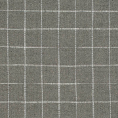 D3502 Plaid Smoke Grey & Silver Charlotte Fabrics