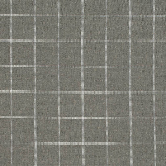 D3502 Plaid Smoke Grey & Silver Charlotte Fabrics