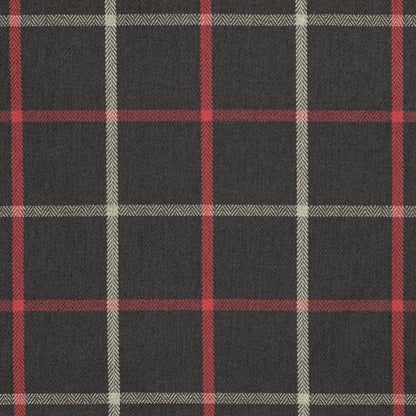 D3504 Plaid Oxblood Black,Red & Burgundy Charlotte Fabrics