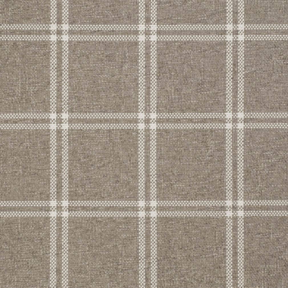 D3505 Plaid Burlap Beige & Taupe,Brown Charlotte Fabrics