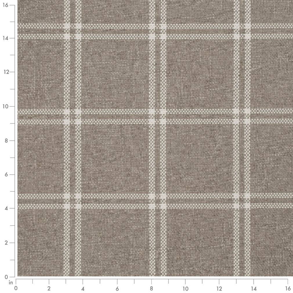 D3505 Plaid Burlap Beige & Taupe,Brown Charlotte Fabrics