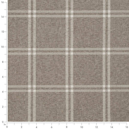 D3505 Plaid Burlap Beige & Taupe,Brown Charlotte Fabrics