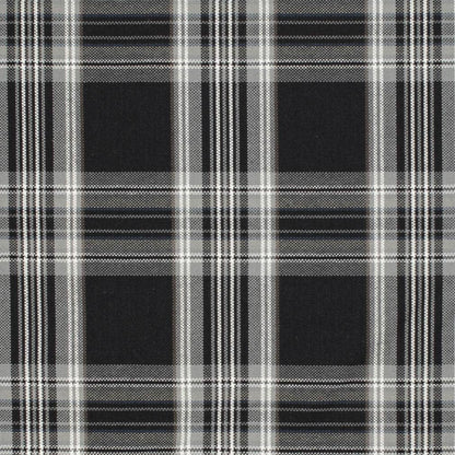 D3506 Plaid Ebony Black Charlotte Fabrics