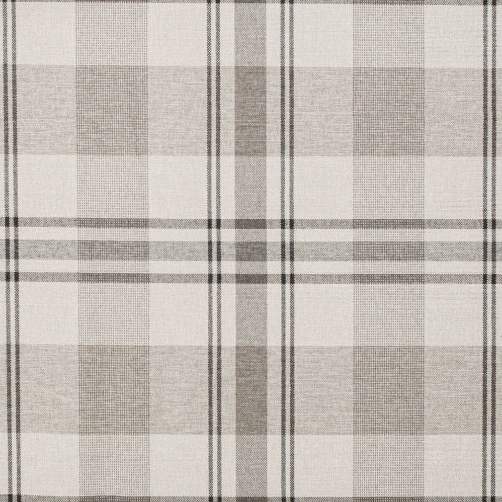 D3508 Plaid Linen Beige & Taupe,Brown Charlotte Fabrics