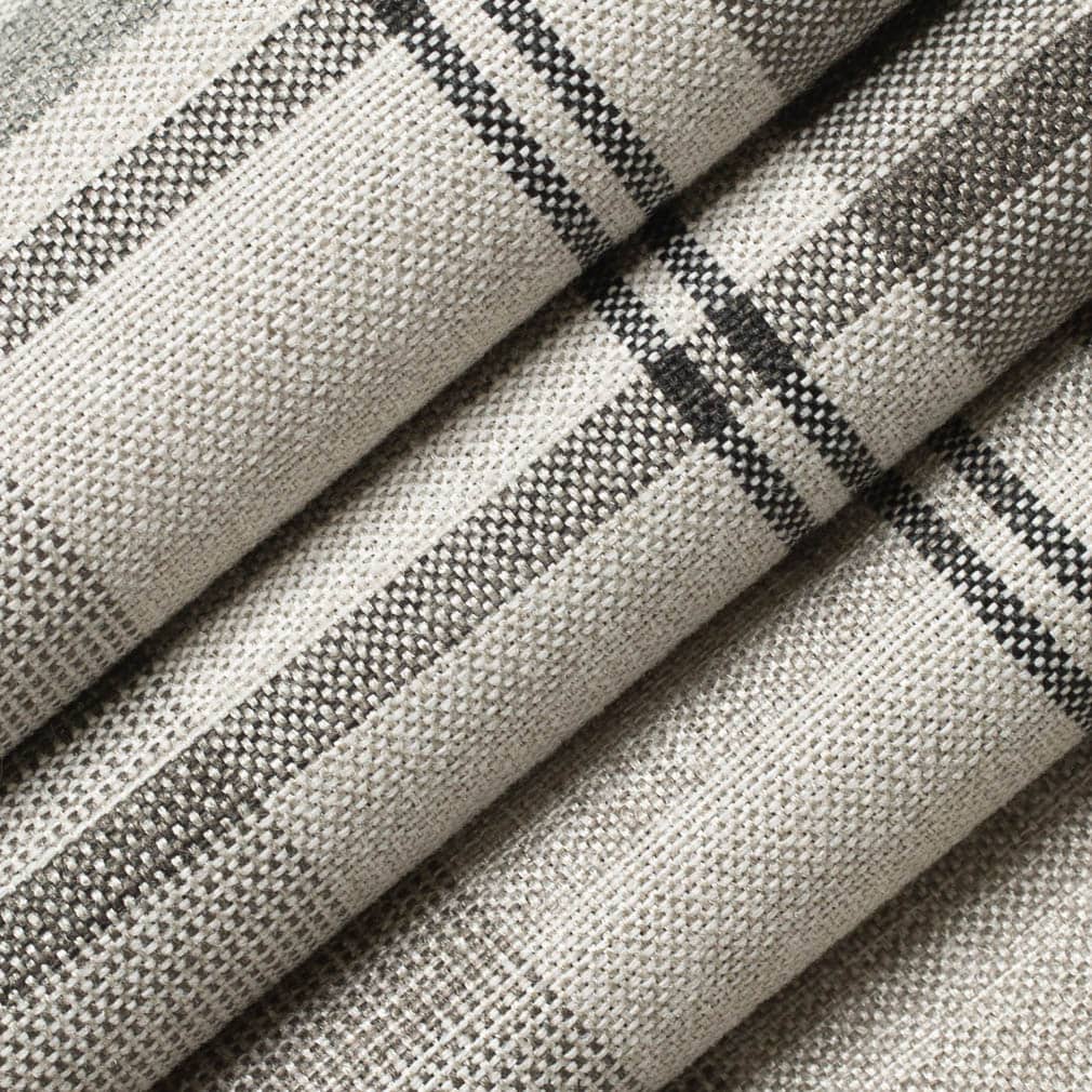 D3508 Plaid Linen Beige & Taupe,Brown Charlotte Fabrics