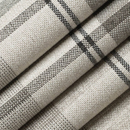 D3508 Plaid Linen Beige & Taupe,Brown Charlotte Fabrics
