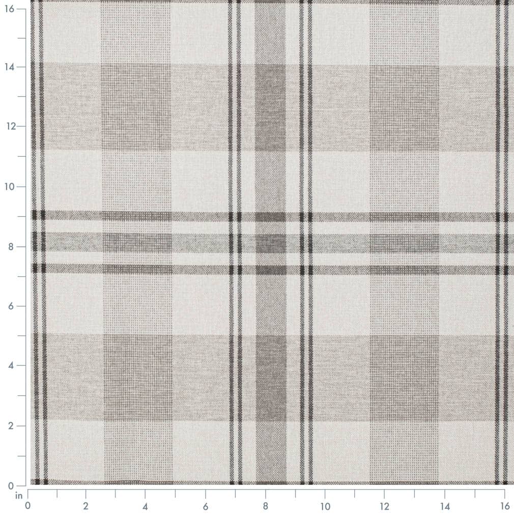 D3508 Plaid Linen Beige & Taupe,Brown Charlotte Fabrics