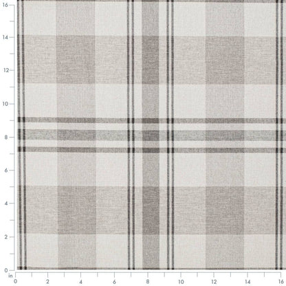 D3508 Plaid Linen Beige & Taupe,Brown Charlotte Fabrics