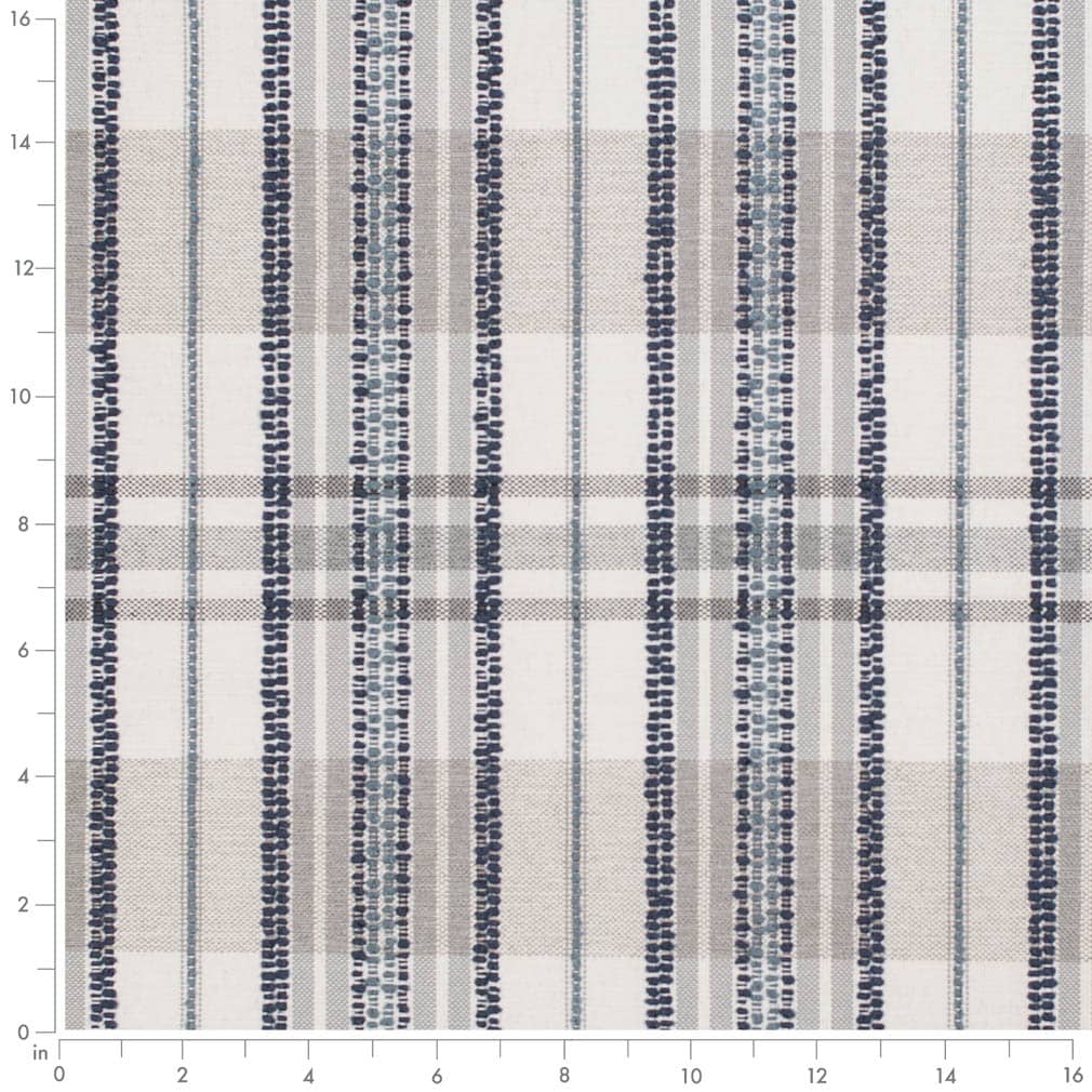 D3510 Plaid Admiral Blue Charlotte Fabrics