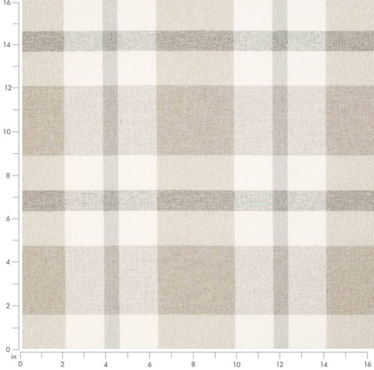 D3513 Plaid Beige Beige & Taupe Charlotte Fabrics