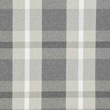 D3514 Plaid Carbon Grey & Silver Charlotte Fabrics