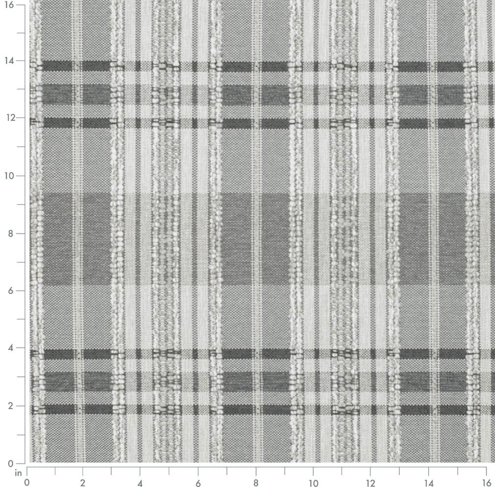 D3516 Plaid Pewter Grey & Silver Charlotte Fabrics