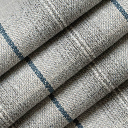 D3518 Plaid Slate Blue,Grey & Silver Charlotte Fabrics