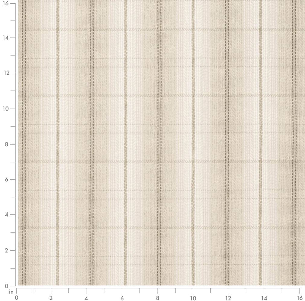 D3519 Plaid Taupe Beige & Taupe Charlotte Fabrics