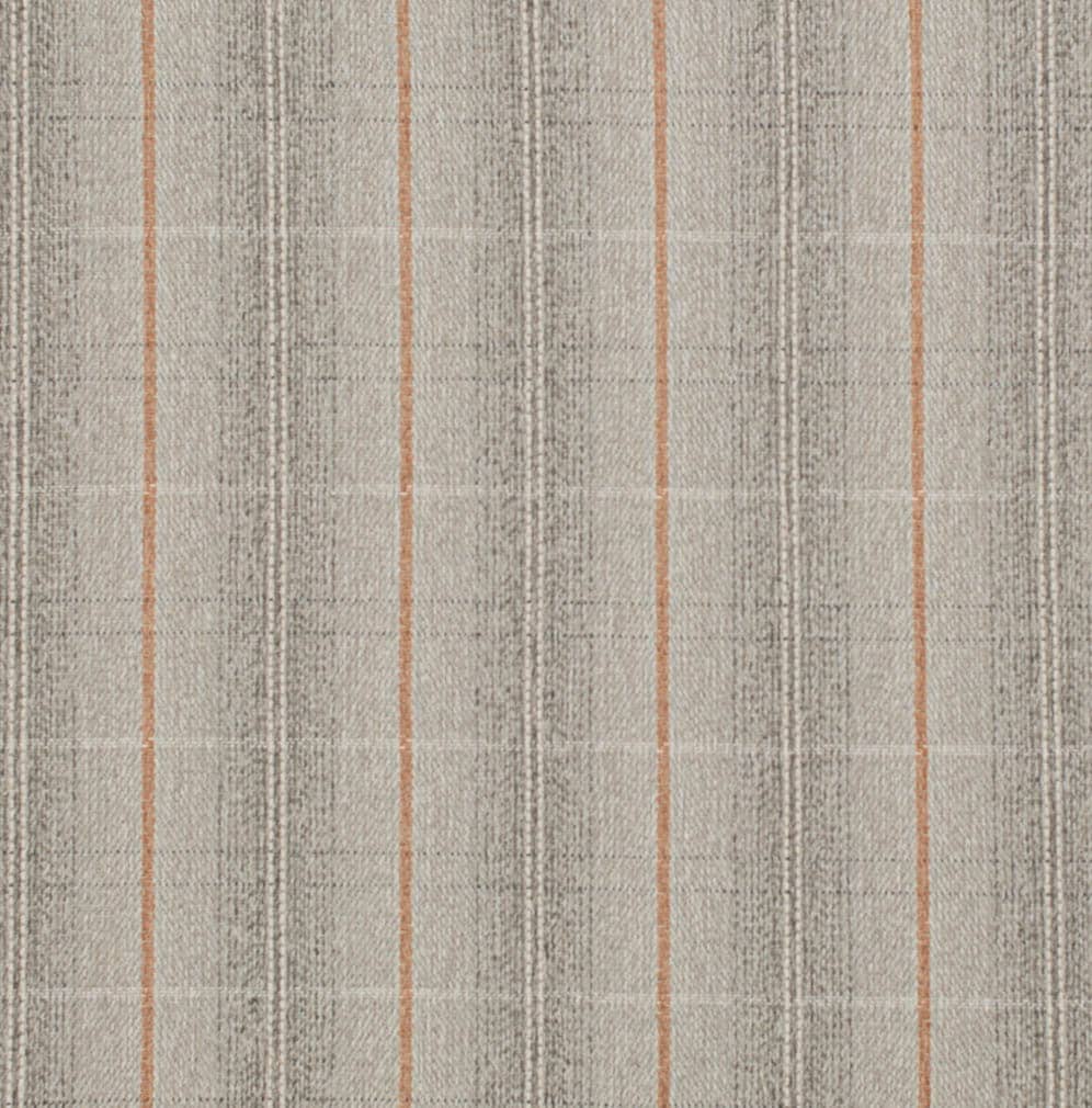 D3520 Plaid Pumice Grey & Silver,Orange & Rust Charlotte Fabrics