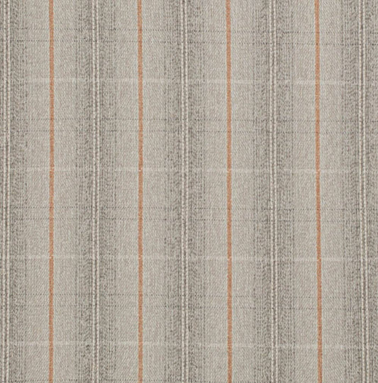 D3520 Plaid Pumice Grey & Silver,Orange & Rust Charlotte Fabrics