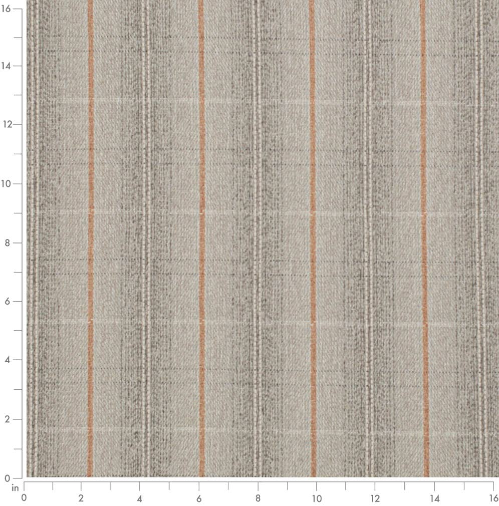D3520 Plaid Pumice Grey & Silver,Orange & Rust Charlotte Fabrics