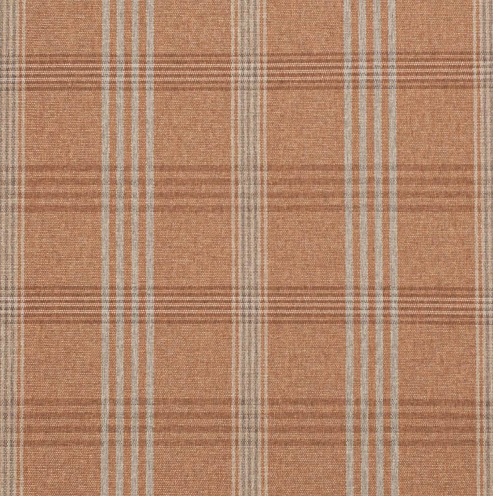 D3523 Plaid Ginger Orange & Rust Charlotte Fabrics