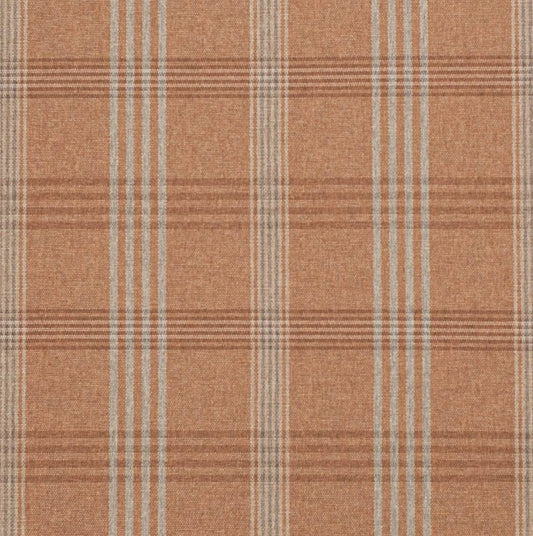 D3523 Plaid Ginger Orange & Rust Charlotte Fabrics