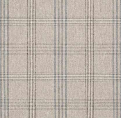 D3524 Plaid Rain Beige & Taupe,Blue Charlotte Fabrics