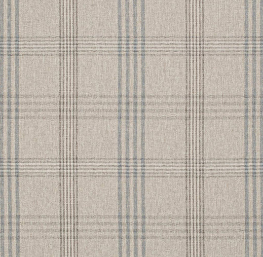 D3524 Plaid Rain Beige & Taupe,Blue Charlotte Fabrics