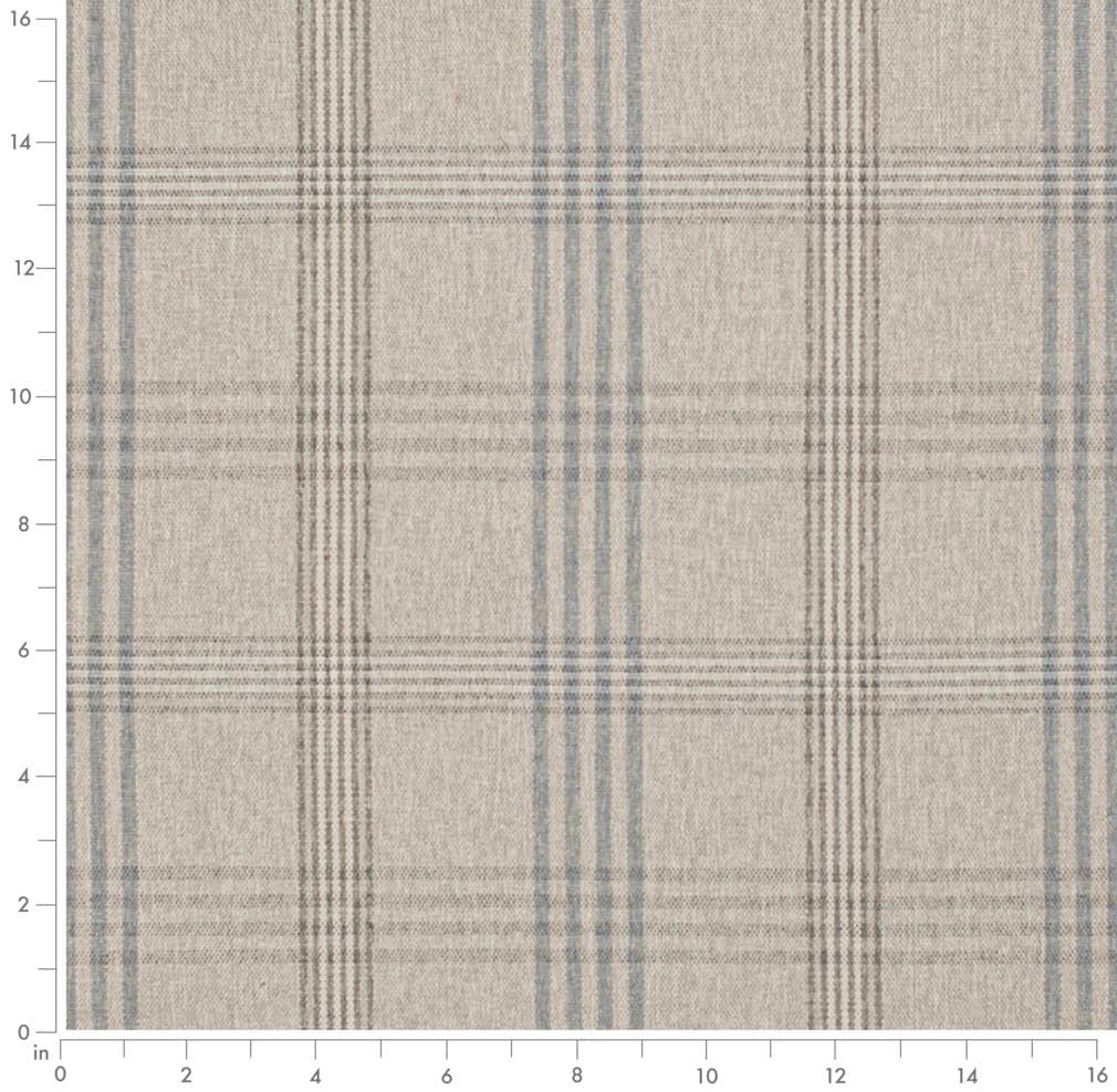 D3524 Plaid Rain Beige & Taupe,Blue Charlotte Fabrics