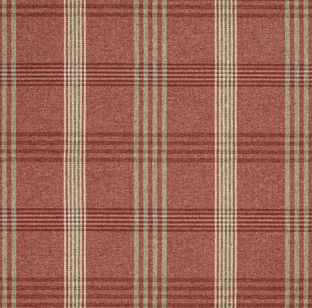 D3525 Plaid Brick Red & Burgundy Charlotte Fabrics