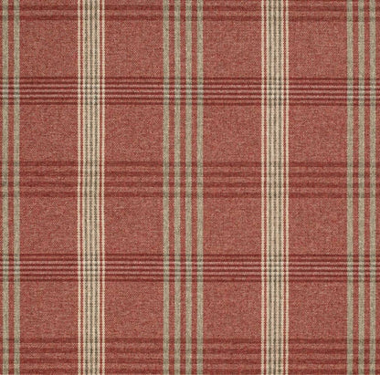 D3525 Plaid Brick Red & Burgundy Charlotte Fabrics
