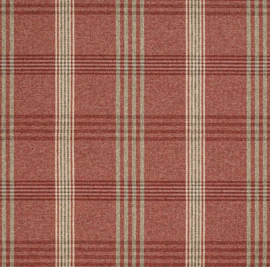 D3525 Plaid Brick Red & Burgundy Charlotte Fabrics
