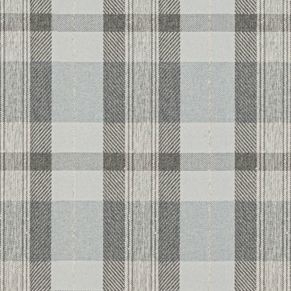 D3527 Plaid Glacier Blue,Grey & Silver Charlotte Fabrics