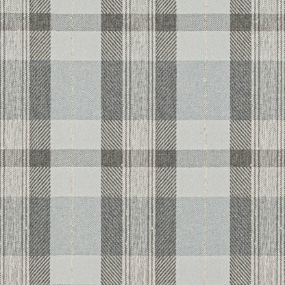 D3527 Plaid Glacier Blue,Grey & Silver Charlotte Fabrics