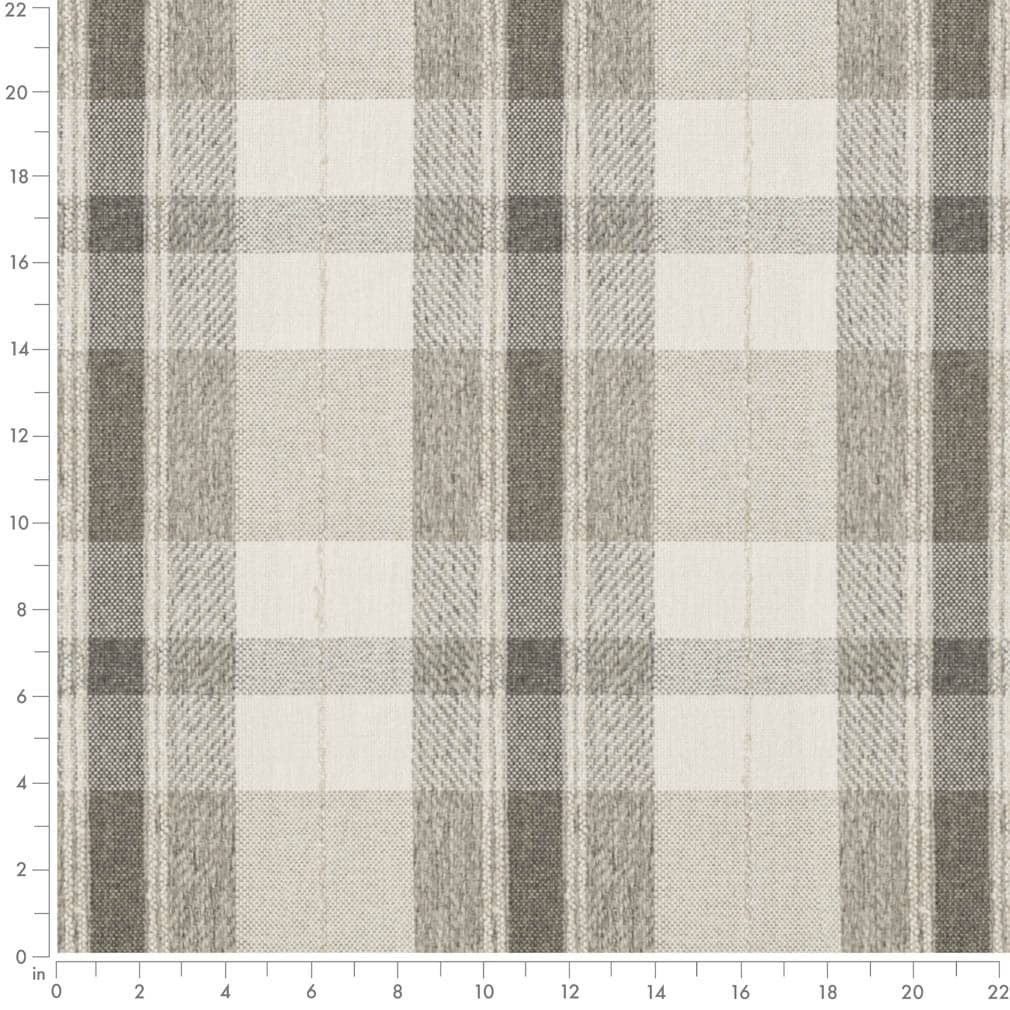 D3528 Plaid Mushroom Beige & Taupe,Brown,Grey & Silver Charlotte Fabrics