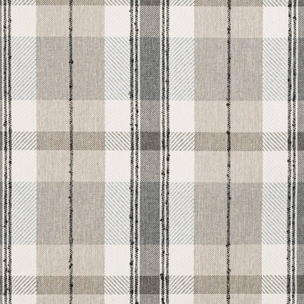D3529 Plaid Cinder Beige & Taupe,Grey & Silver Charlotte Fabrics