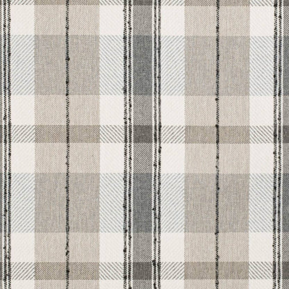 D3529 Plaid Cinder Beige & Taupe,Grey & Silver Charlotte Fabrics