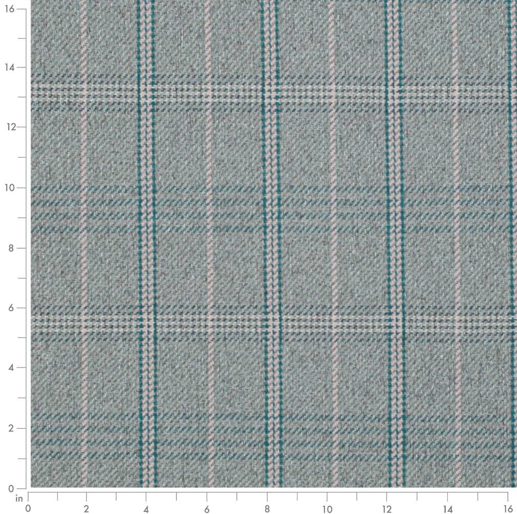 D3530 Plaid Ocean Aqua & Teal Charlotte Fabrics