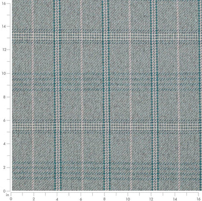 D3530 Plaid Ocean Aqua & Teal Charlotte Fabrics