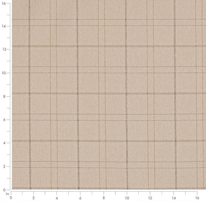 D3533 Plaid Wheat Beige & Taupe Charlotte Fabrics