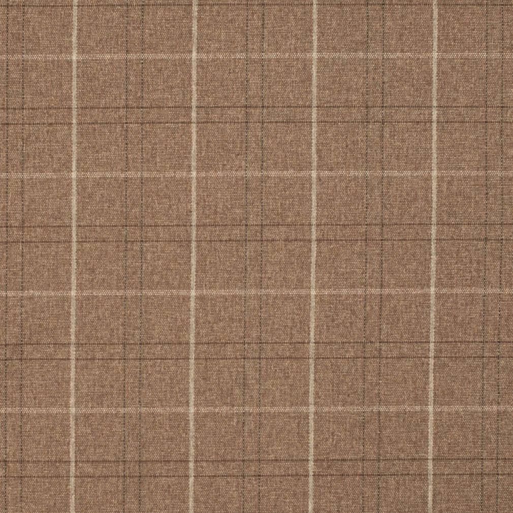 D3534 Plaid Adobe Brown,Orange & Rust Charlotte Fabrics