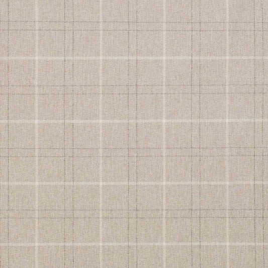 D3535 Plaid Cream Beige & Taupe Charlotte Fabrics