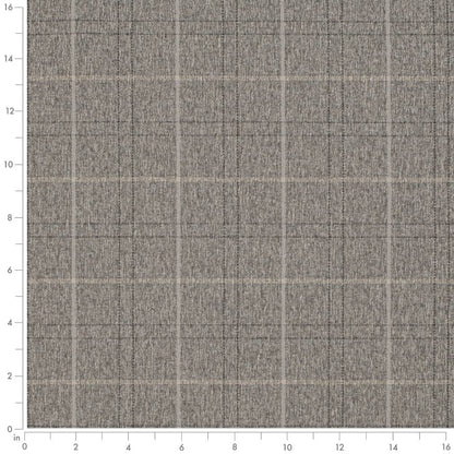 D3536 Plaid Flannel Grey & Silver Charlotte Fabrics