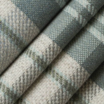 D3537 Plaid Oasis Aqua & Teal Charlotte Fabrics
