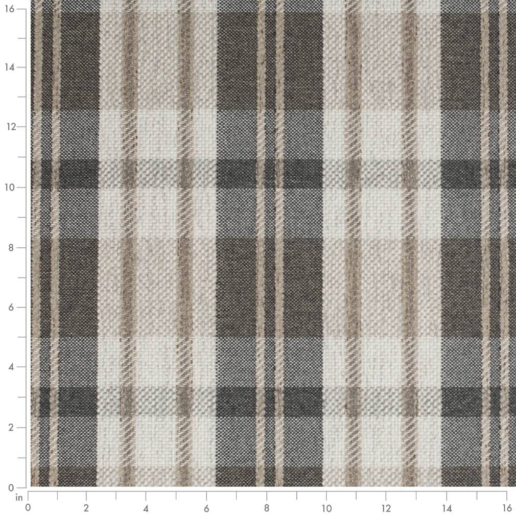 D3538 Plaid Black Black,Brown Charlotte Fabrics