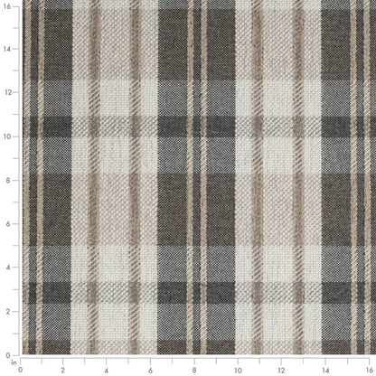 D3538 Plaid Black Black,Brown Charlotte Fabrics