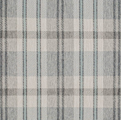 D3539 Plaid Storm Blue,Grey & Silver Charlotte Fabrics