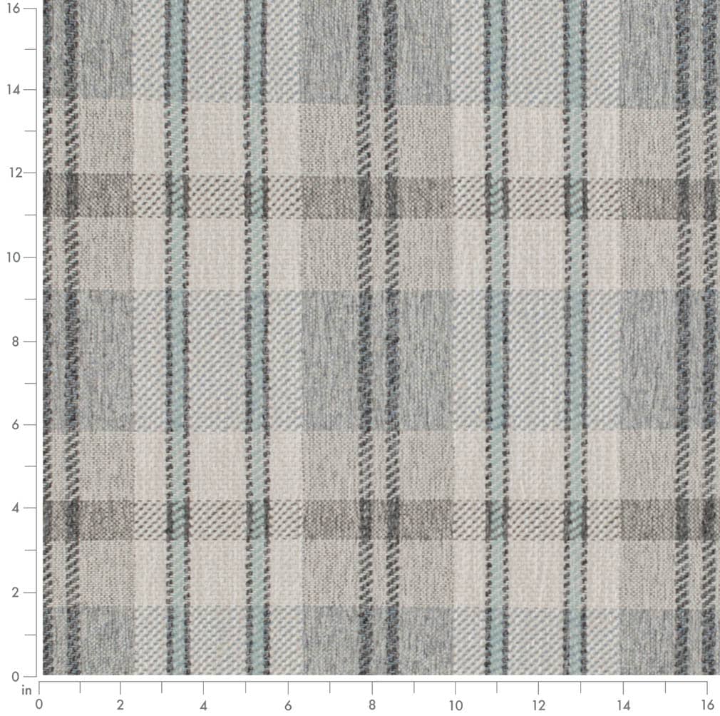 D3539 Plaid Storm Blue,Grey & Silver Charlotte Fabrics