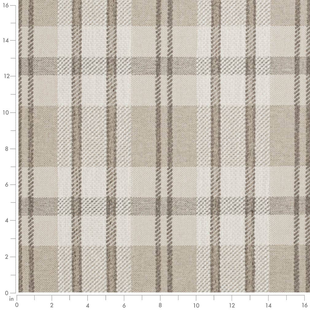 D3540 Plaid Latte Beige & Taupe,Brown Charlotte Fabrics
