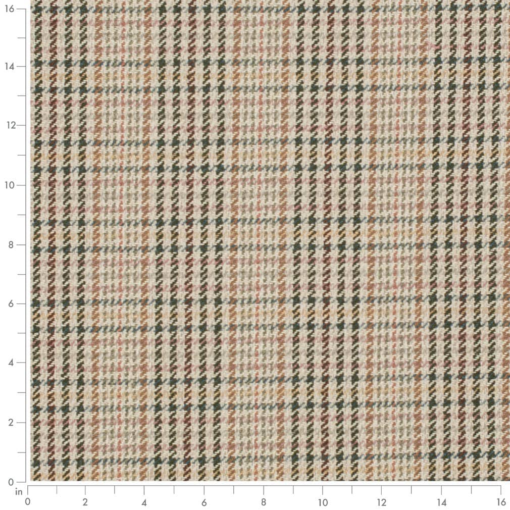 D3542 Check & Houndstooth,Plaid Rustic Green Charlotte Fabrics