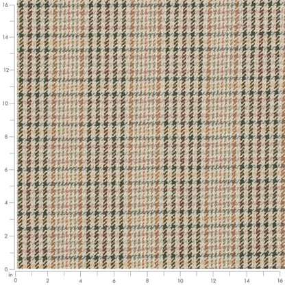 D3542 Check & Houndstooth,Plaid Rustic Green Charlotte Fabrics